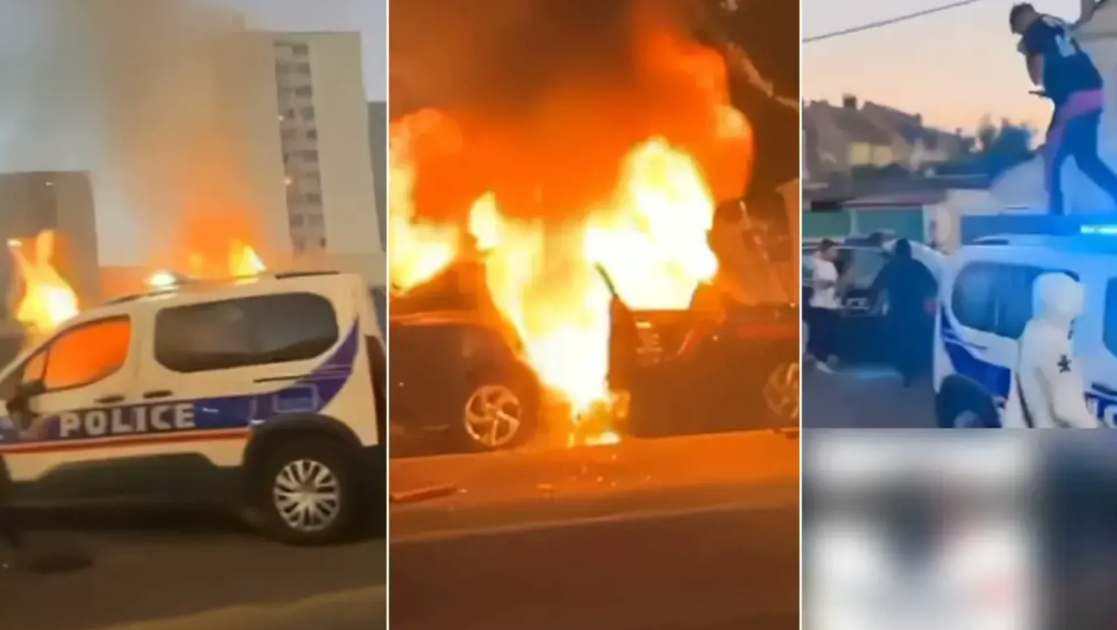 SAINT-PIERRE-DES-CORPS, SCONTRI NELLA NOTTE: INCIDENTE TRA MOTO E AUTO DELLA POLIZIA, TENSIONE ALLE STELLE