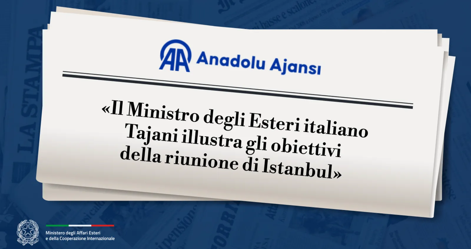 MEDIO ORIENTE: TAJANI, A ISTANBUL INCONTRO PER FERMARE LE GUERRE, NO A NUOVA ESCALATION NEL GOLFO